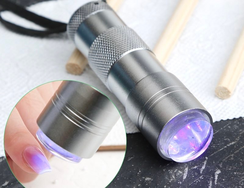 đèn uv hơ móng sơn gel mini led flash LAMP WITH SILICON Press, đèn nails , làm móng