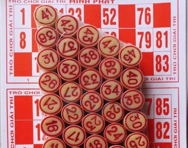 Bộ Đồ Chơi Cờ Lô Tô Bingo Lotto Việt Nhựa Cao Cấp