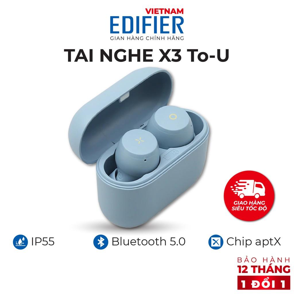 Tai nghe Bluetooth 5.0 EDIFIER X3 To-U Âm thanh Stereo - Chống nước IP55 - Hàng chính hãng - Bảo hành 12 tháng 1 đổi 1