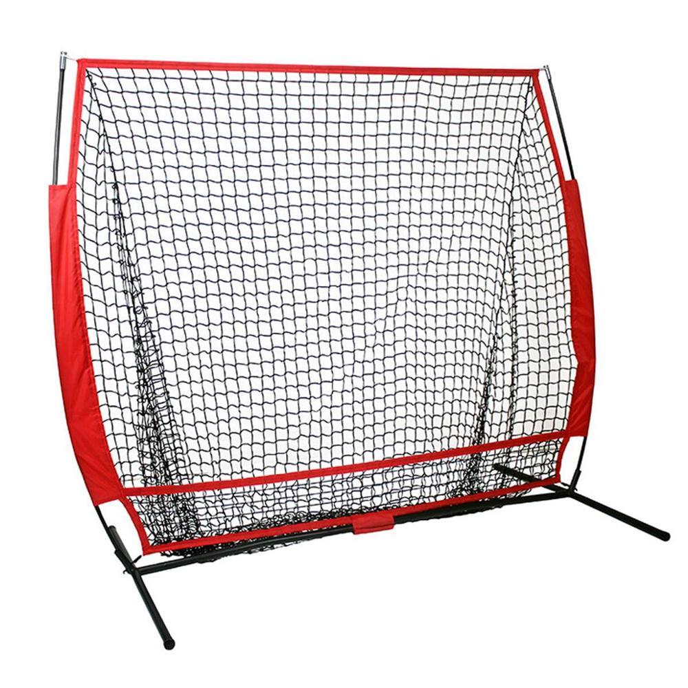 Mạng lưới bóng chày bóng mềm 5x5 feet với khung đánh bóng đánh bắt b sau đó
