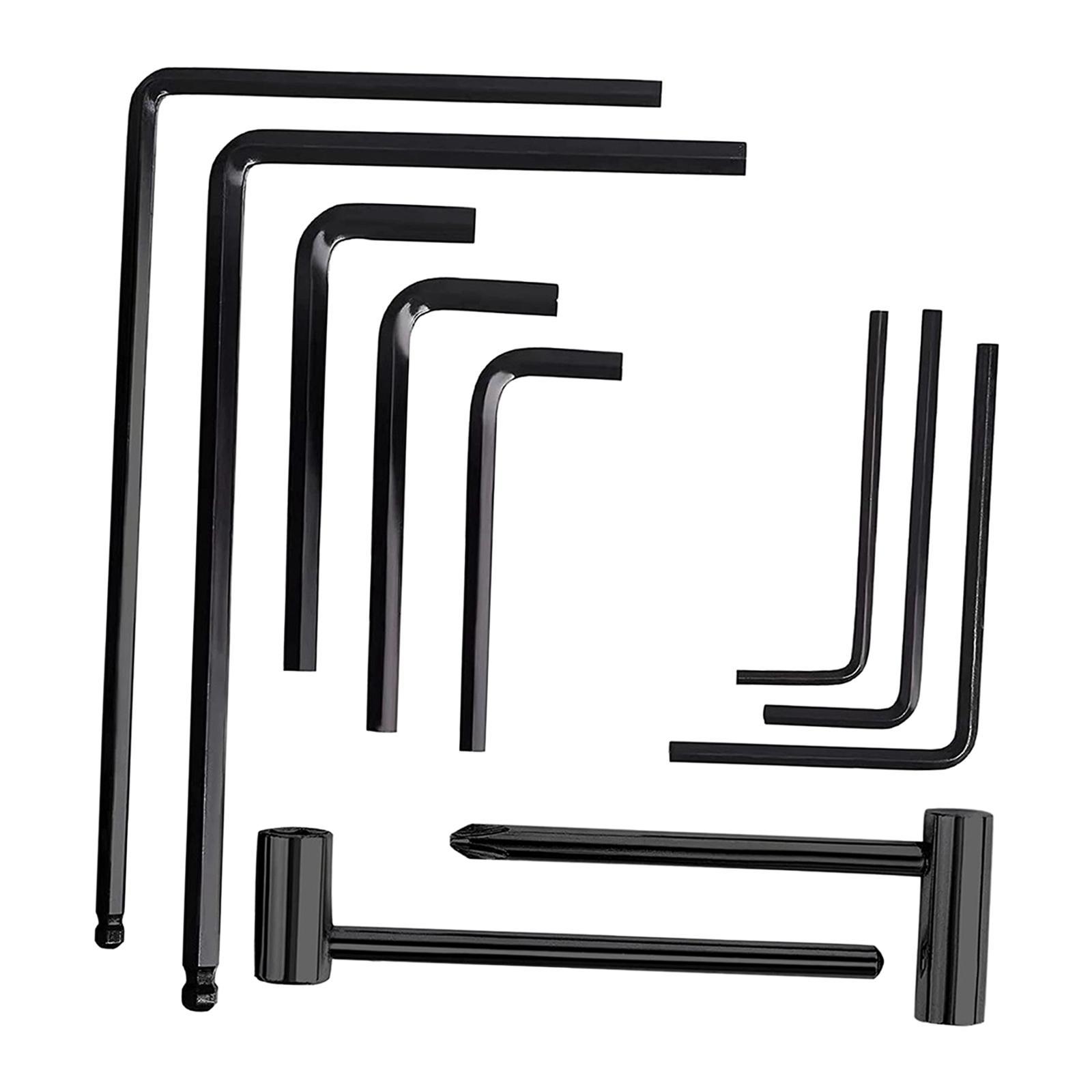 13 Pieces Guitar Allen Wrench Set Portable Replace Multifunctional Guitar Wrench for Bridge