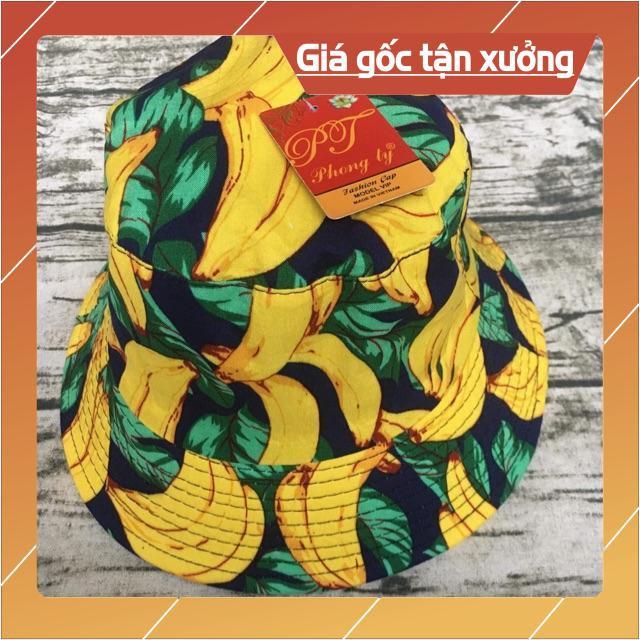 Mũ bucket trái chuối lớn và nhỏ