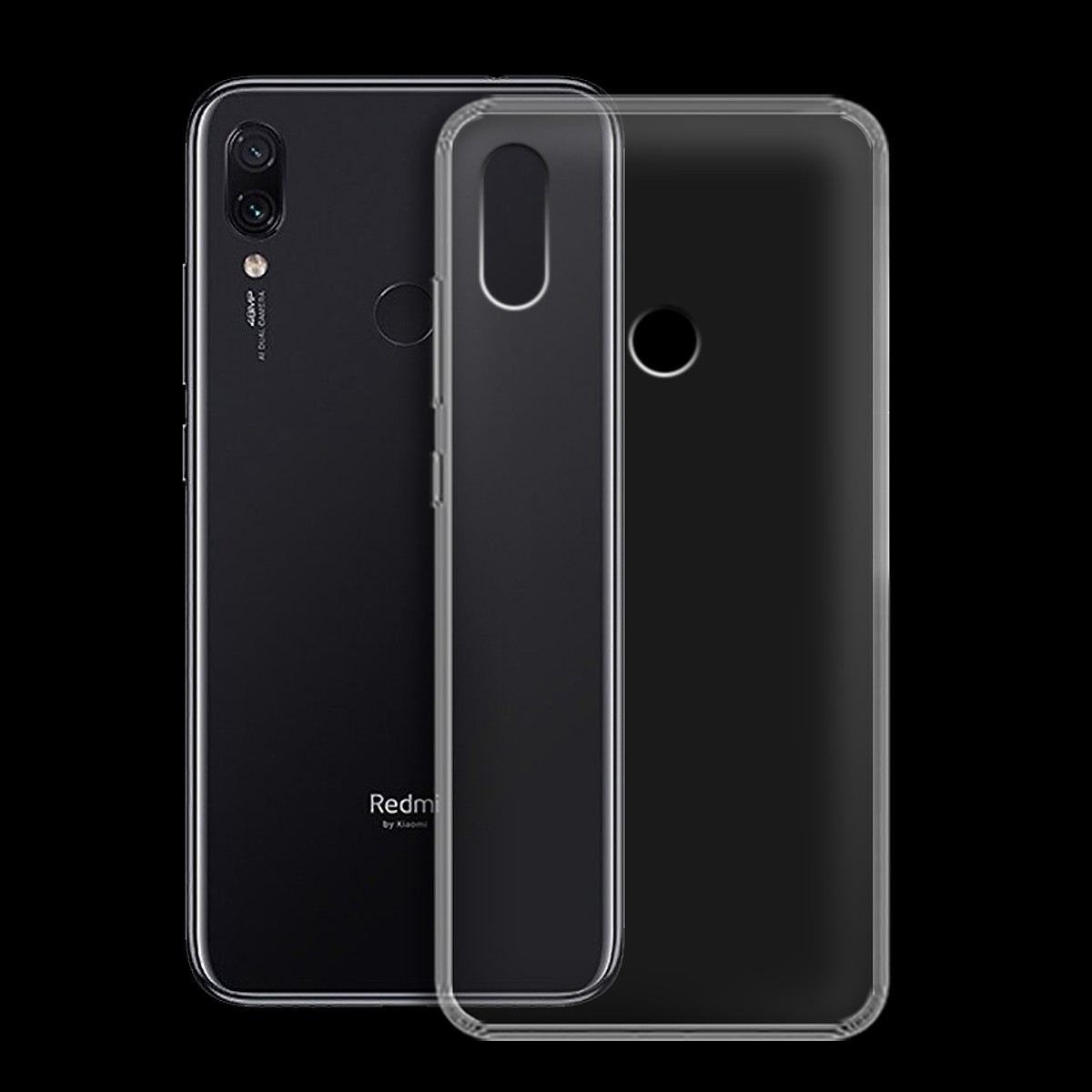 Ốp lưng dẻo silicone trong suốt dành cho Xiaomi Redmi 7