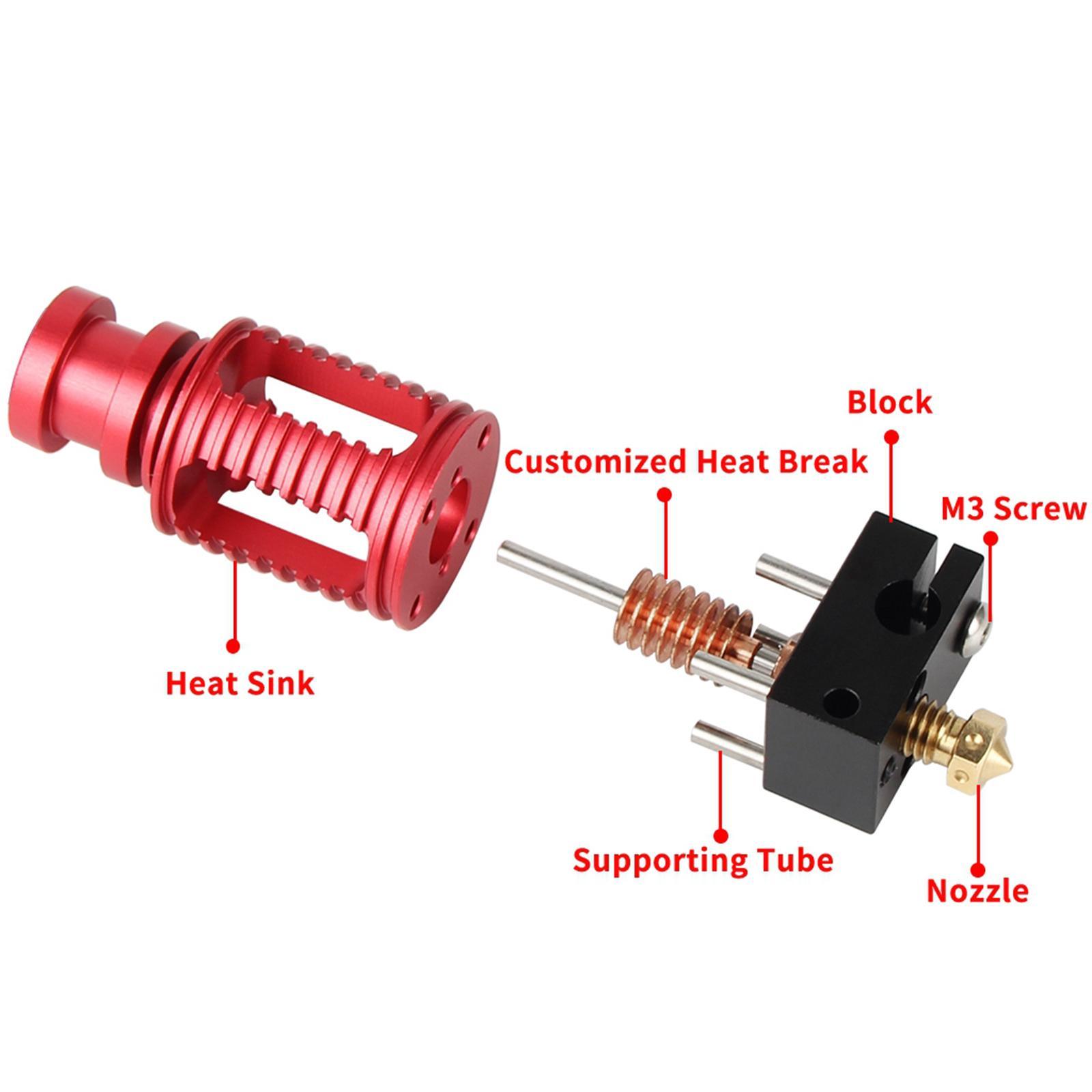 Heat Resistant 1.75mm Extruder Kits Tools For 3D Printer