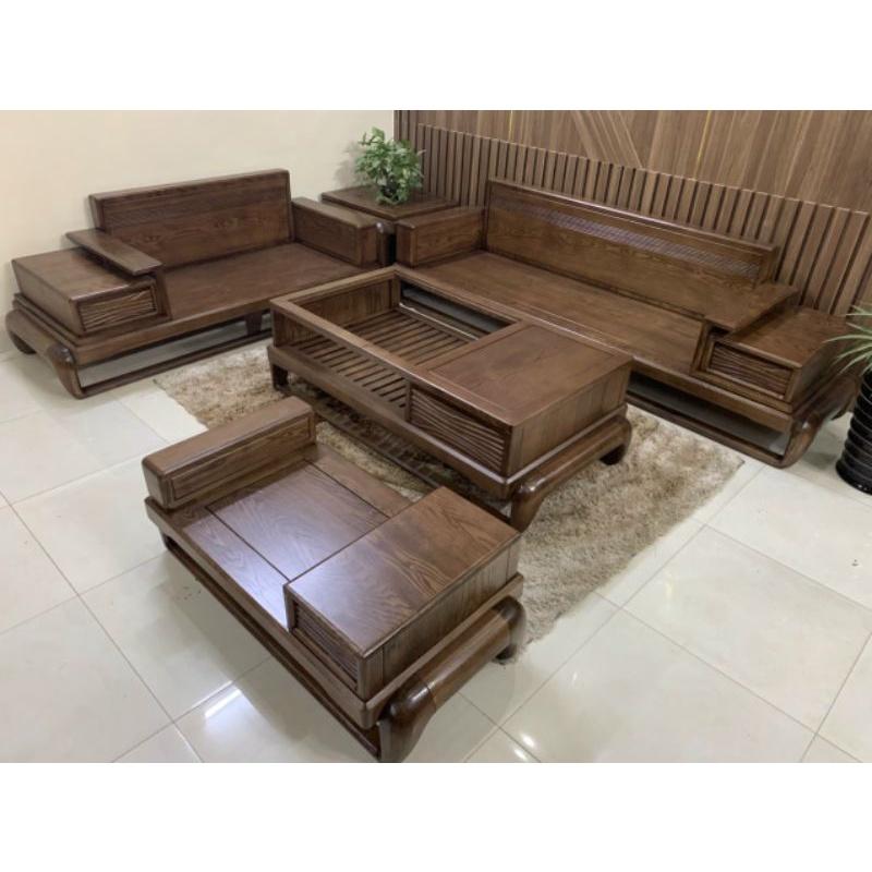 Sofa Gỗ Phòng Khách Hiện Đại- Mẫu Mới 2021 Kèm Đệm