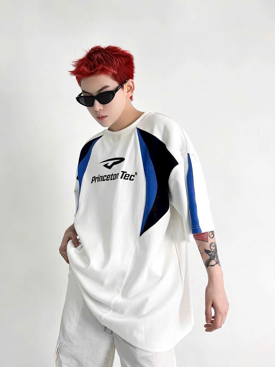 Áo thun blockcore style unisex ''HOT TREND&quot;, Áo Phông Cotton Nam Nữ Local Brand Oversized Phù hợp khi mix đồ với nhiều loại, áo thun cặp đôi, áo thun nhóm teamwork