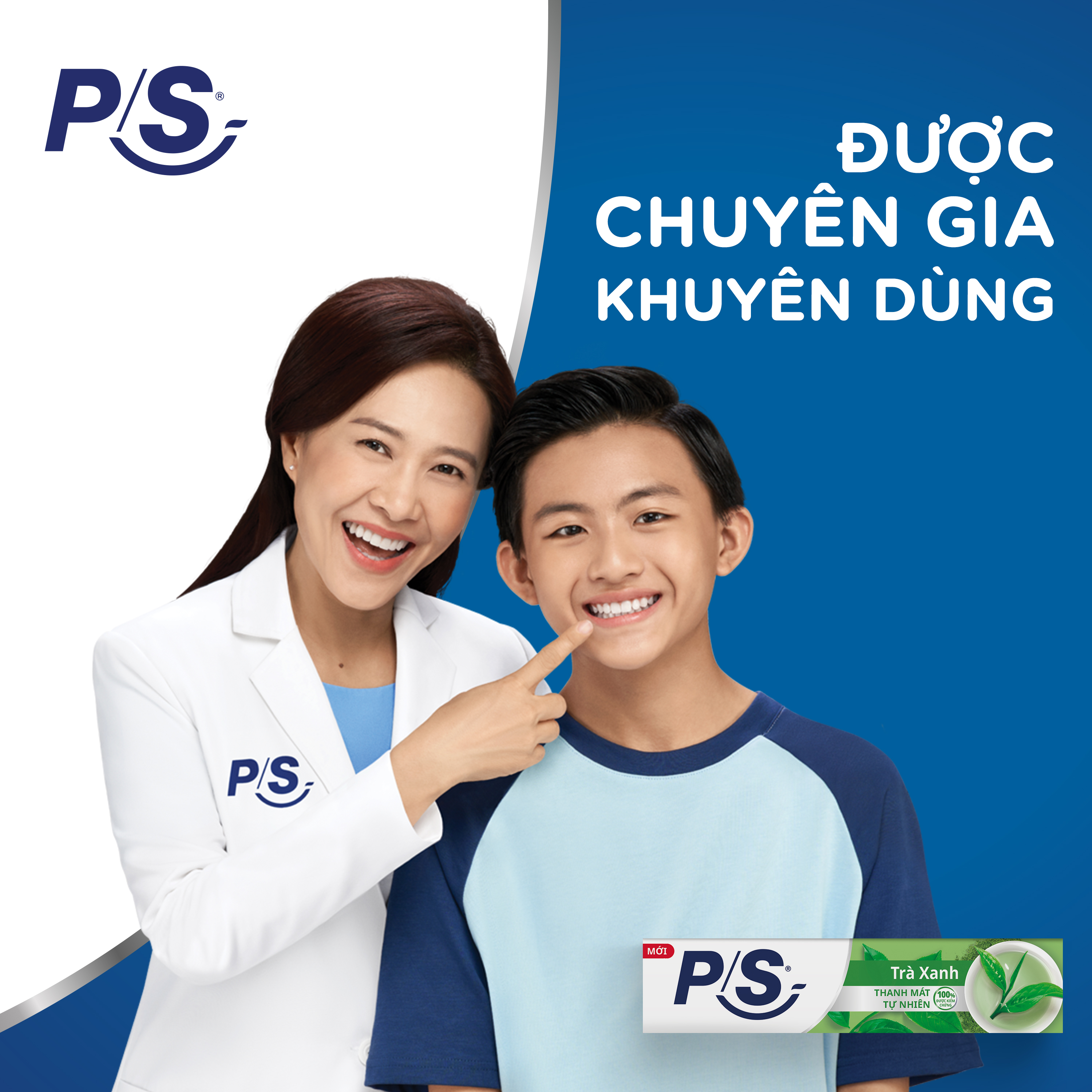 Bộ 3 Kem đánh răng P/S Trà Xanh 230g