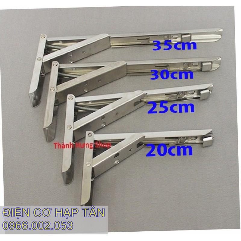 Bản lề gấp thông minh INOX 20 , 25, 30, 35cm -bộ 2 chiếc tải trọng 60kg