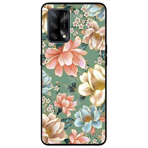 Ốp lưng dành cho Oppo A54 - A74 - A94 - A15 / A15s mẫu Hoa Xanh Hồng Vàng