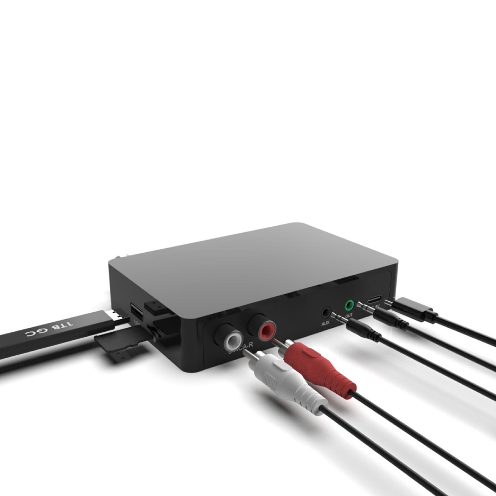 Bluetooth V5.0 Transmitter and Receiver with 3.5mm Jack Adapter for TV Headphones Speaker Car Stereo - Low Latency for HiFi Sound