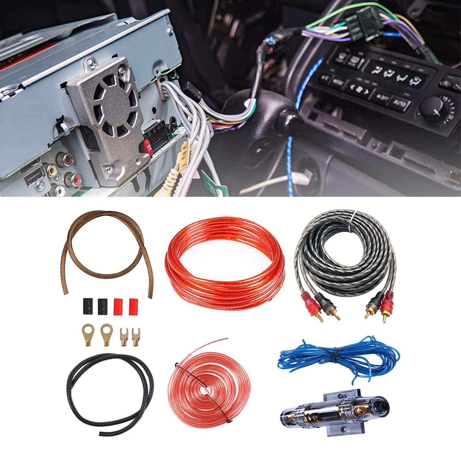 Car Audio Wire Wiring Kit  PVC Audio Cable Kit Power Cable