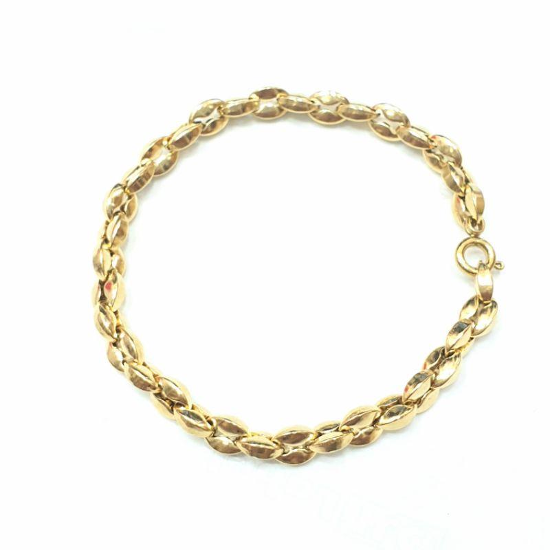 Lắc Tay Xích Bầu Nhỏ Cao Cấp Titanium - Hàng nano dùng tắm rửa thoải mái không đen