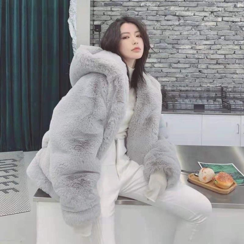 áo khoác lông cao cấp dày và ấm phong cách hàn quốc cá tính