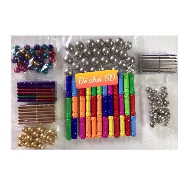 Nam châm 7 màu - 36 thanh và 27 viên