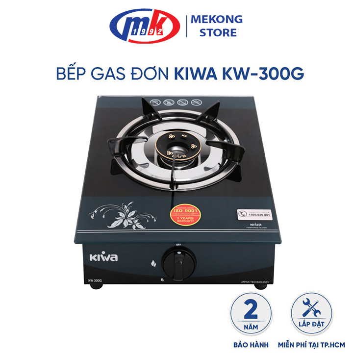 Bếp gas đơn Kiwa KW-300G _ Bảo hành 24 tháng chính hãng Mekong