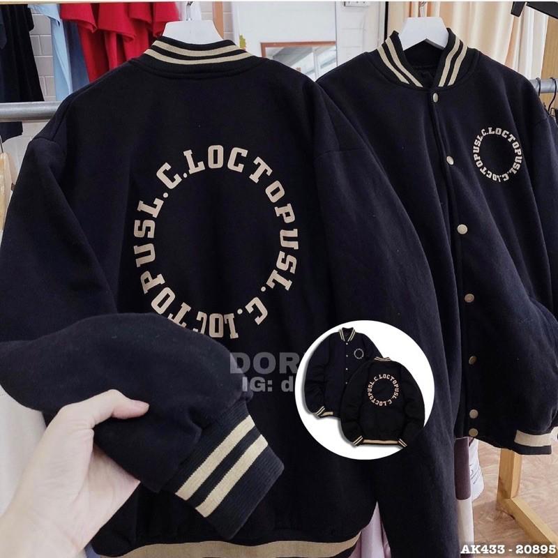 Áo Khoác Bomber Nam Nữ Nỉ Bông Dày Dặn Form Rộng UNISEX Áo Bomber Jackets Nỉ Couple Áo Thun Nỉ SC.LOCTOPUSL