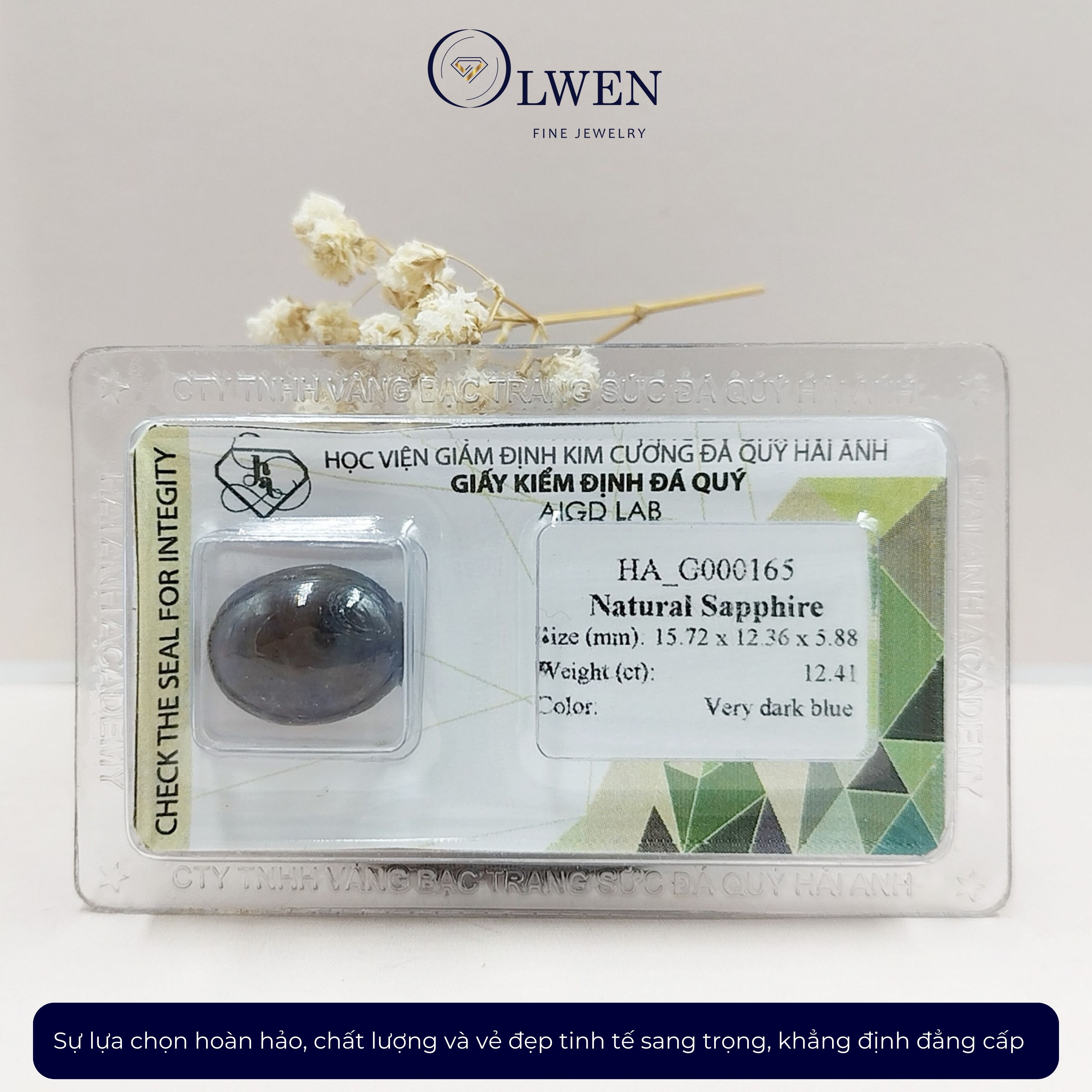 Viên đá Sapphire thiên nhiên HA-G000165