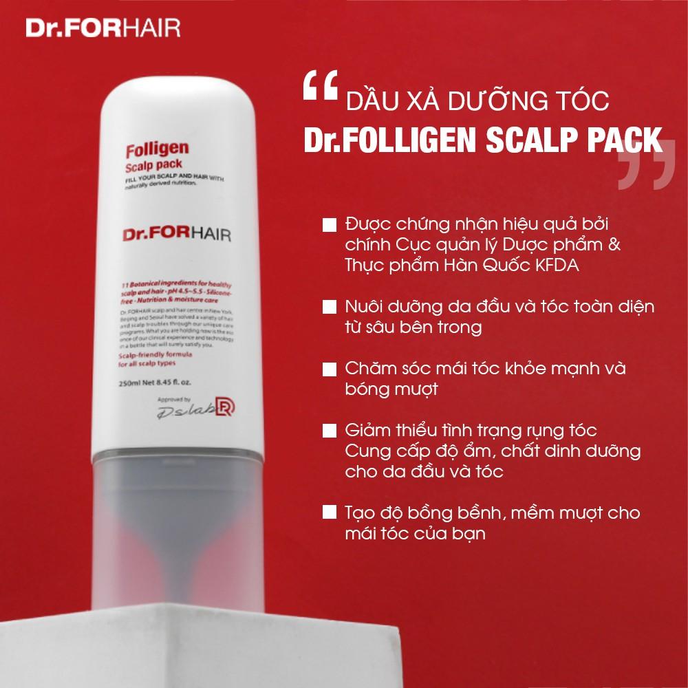 Dầu xả dưỡng tóc, kem xả chăm sóc nuôi dưỡng tóc chăm sóc da đầu, giảm rụng tóc Dr.FORHAIR Folligen Scalp Pack 50ml