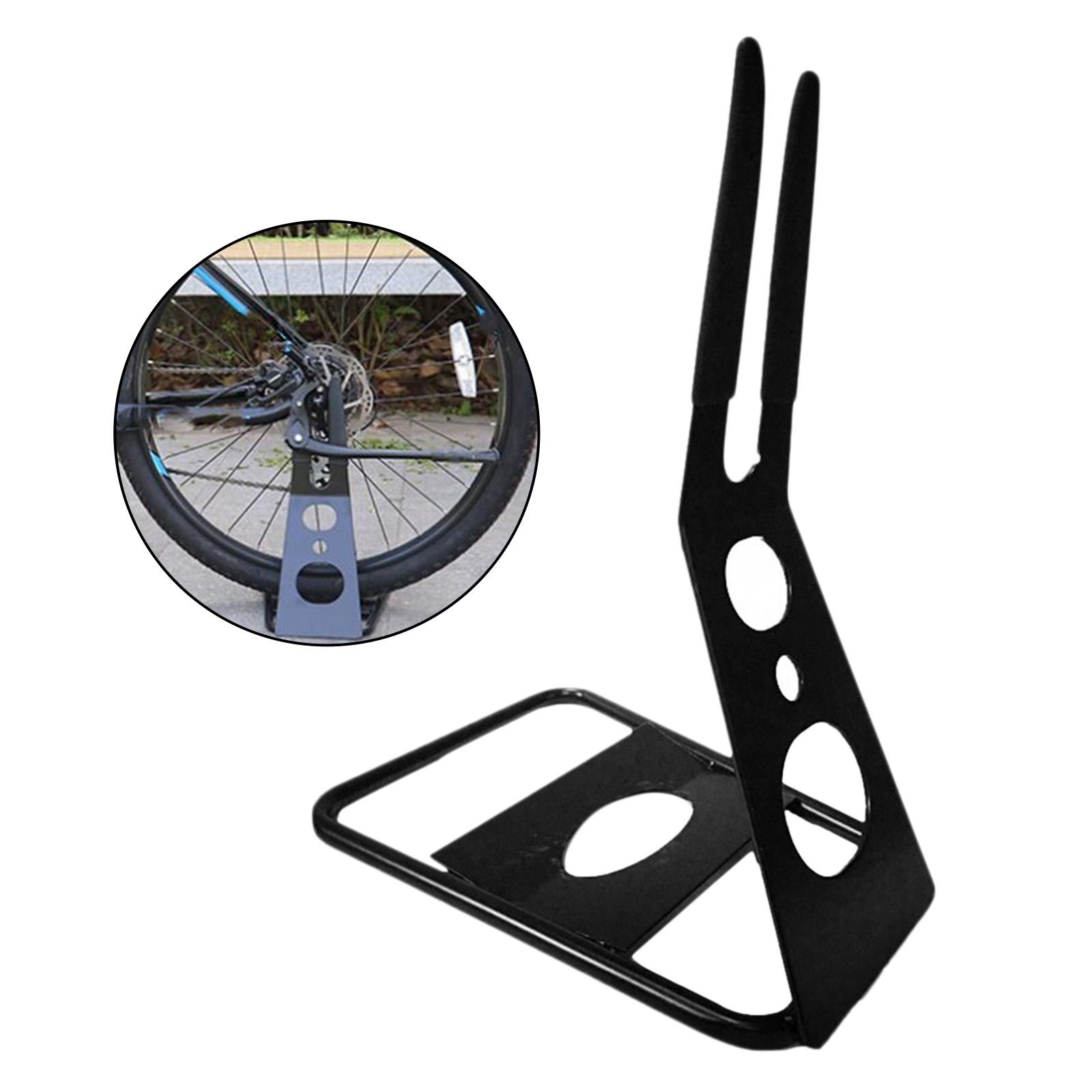 Bike Parking Rack Hub Mounted Sturdy Floor Stand Holder Repair Rack