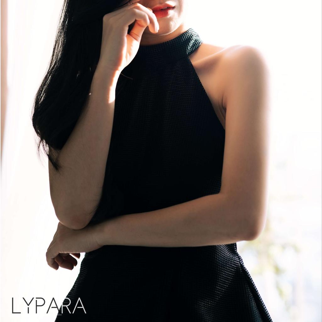 Đầm Đen Đi Tiệc Cổ Yếm Xẻ Tà Sang Trọng Lypara | Layla Set