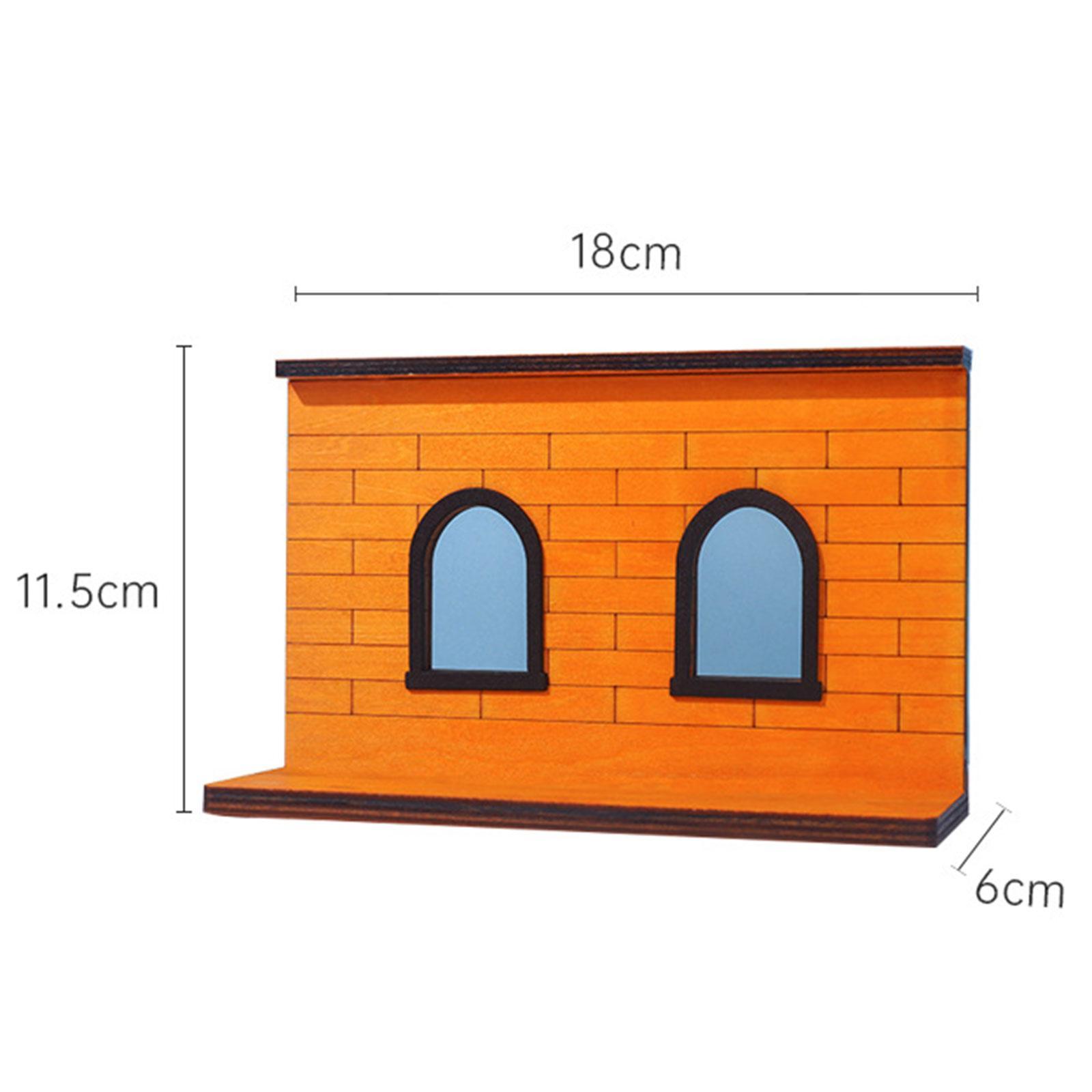 Miniature Dollhouse Background Board Supplies Double Wall Board Dollhouse Decoration Life Scene Home for Girls Kids Birthday Gifts