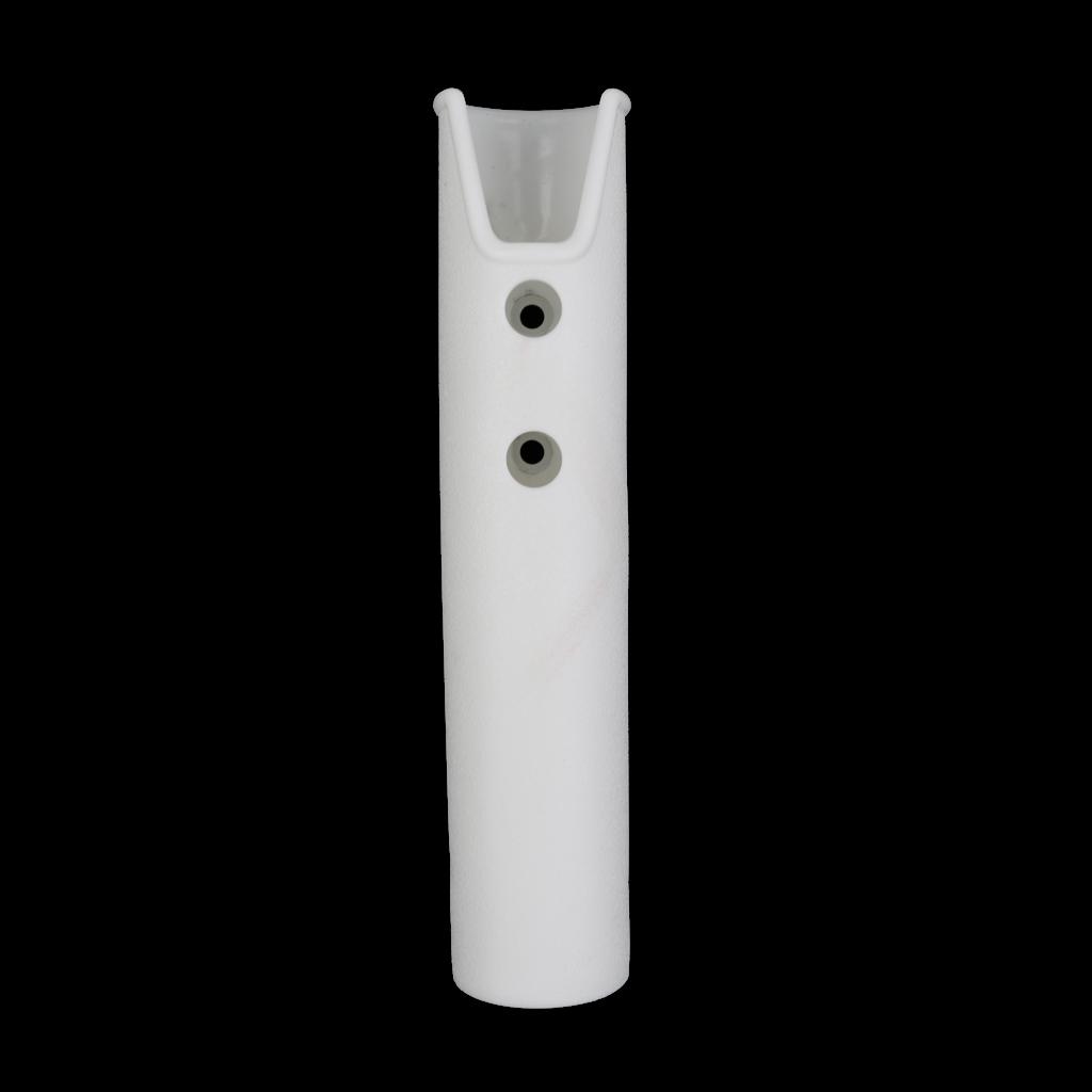 Strong Plastic Flush Mount Fishing Rod Holder for Kayak Canoe Boat - White