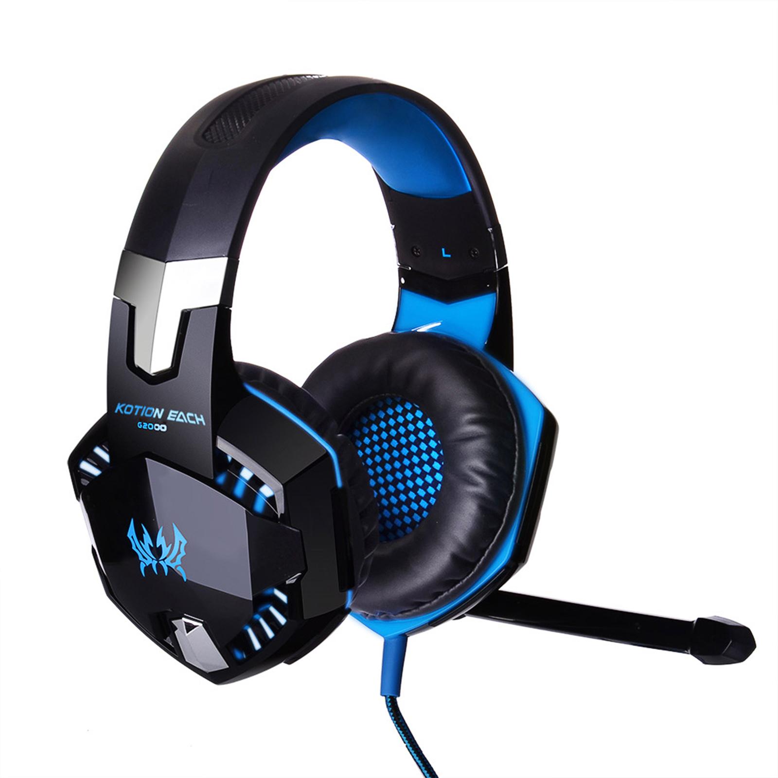 Tai nghe chơi game EACH G2000 Over-ear với Mic Stereo Bass Đèn LED cho PC