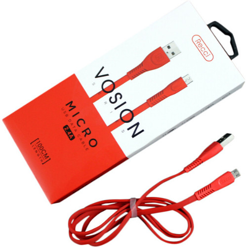 Dây Cáp Sạc Recci Micro USB Vosion - Red - Hàng chính hãng