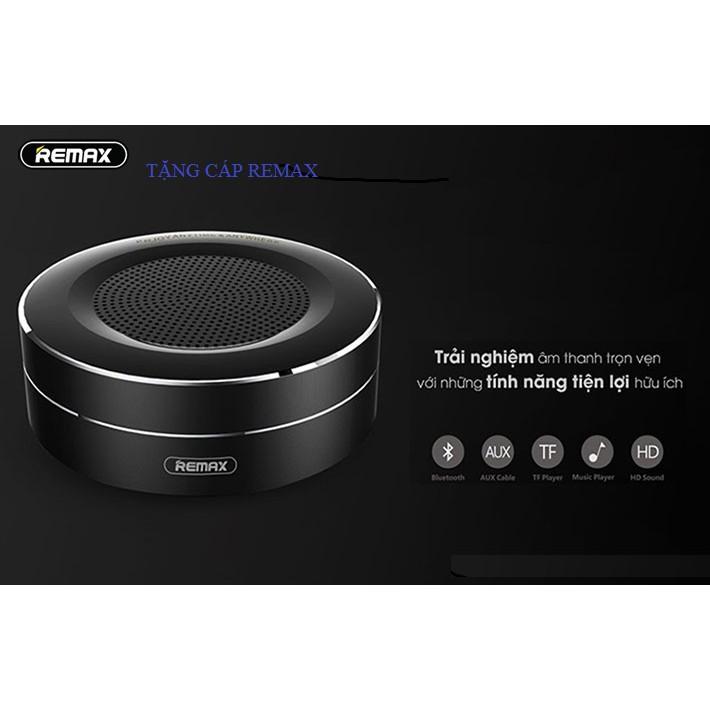 Loa Bluetooth tròn mini Remax RB - M13- Pin Trâu - Hàng Chính Hãng