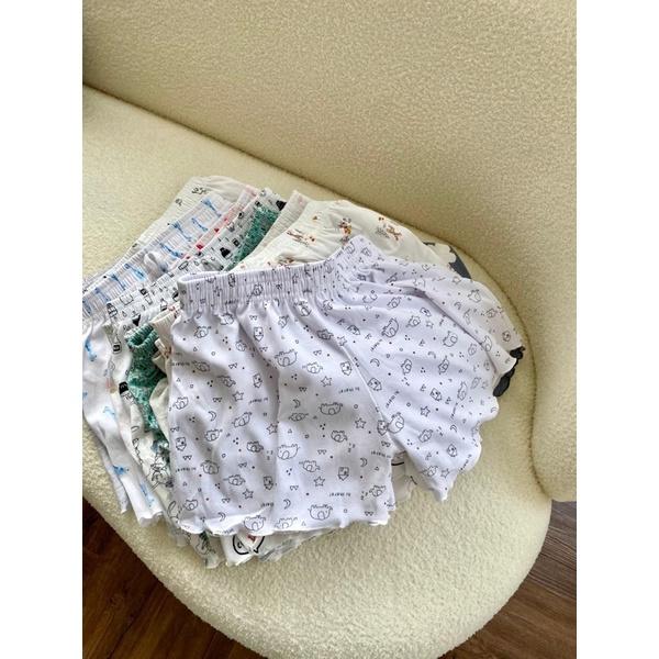 Quần Đùi Cotton Hoạ Tiết Cute - Ảnh thật