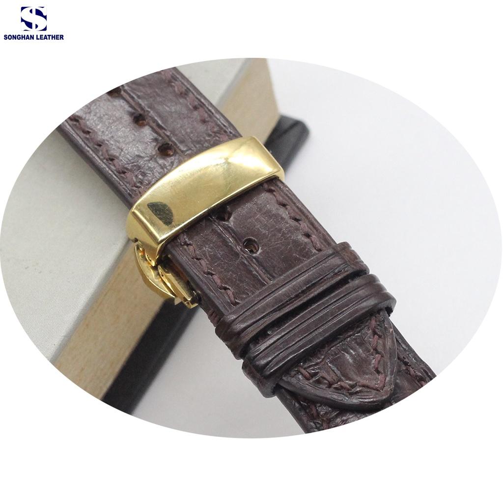 Khóa Bướm Gập Chống Gãy Dây Songhan Leather . Khoá Bấm Dây Da Size 16mm,18mm,20mm,22mm