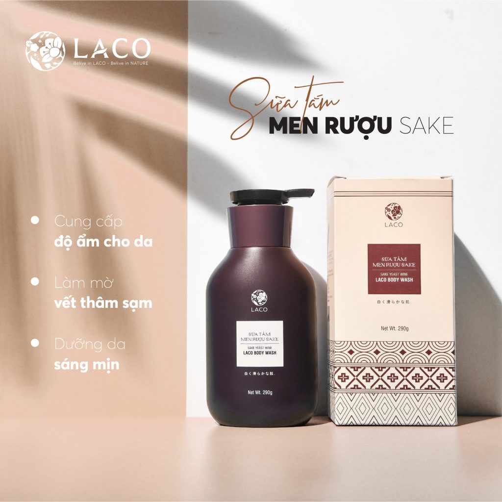 SỮA TẮM TRẮNG DA LACO MEN RƯỢU SAKE CHÍNH HÃNG