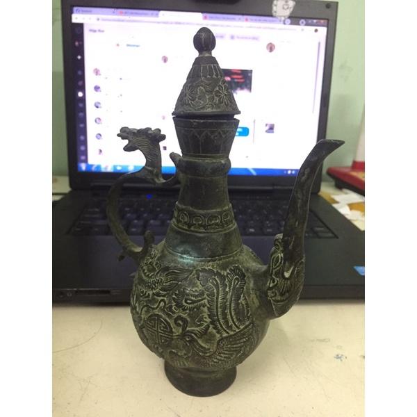 Bình đồng cổ rồng phượng, bìn đồng theo phong cách cổ, bình đồng thờ, bình đông phong thuỷ, bình đồng độc lạ