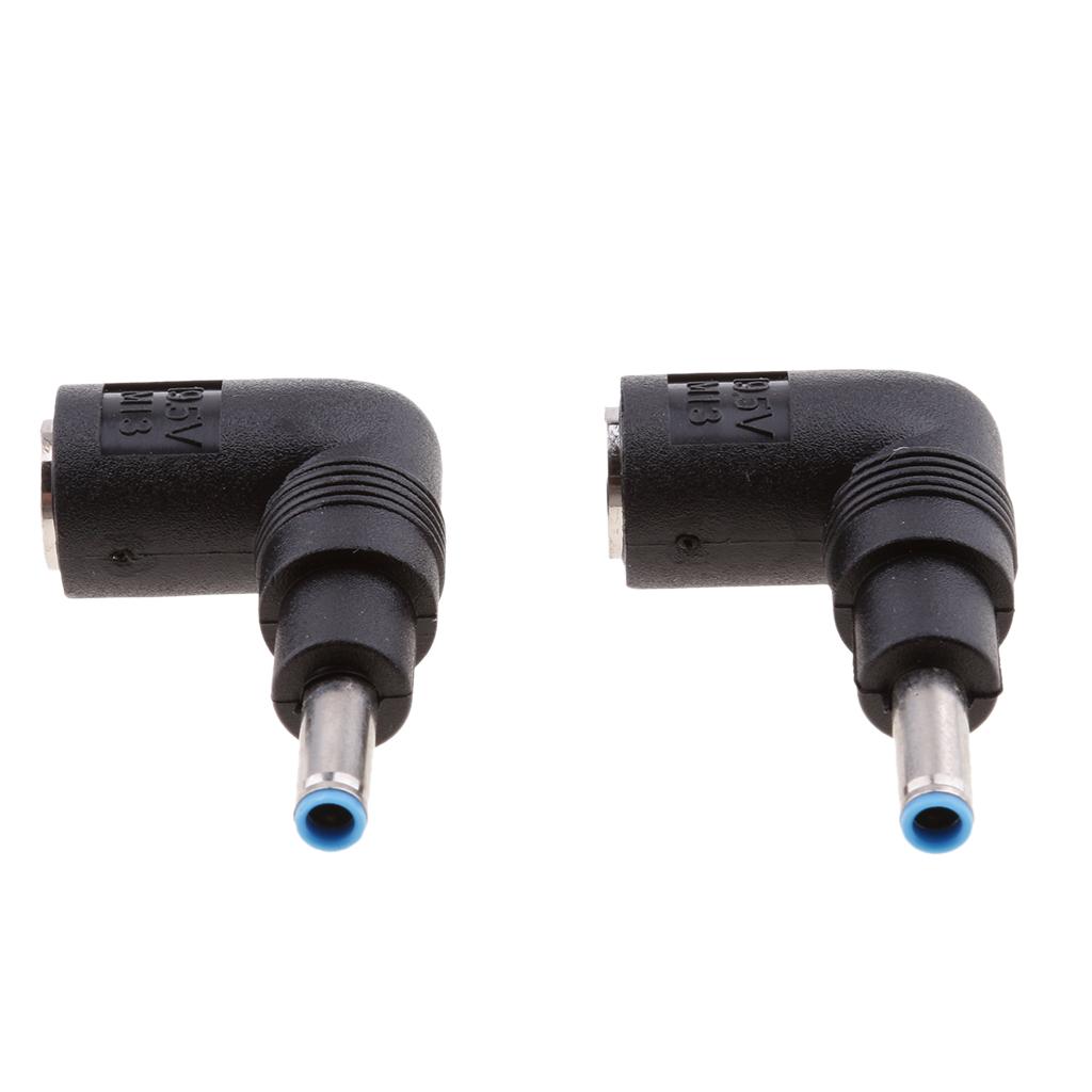 2Pieces DC 7.4 * 5.0mm DC Jack đến 4.5 * 3.0mm Cắm 90 Bộ điều Hợp Góc Phải