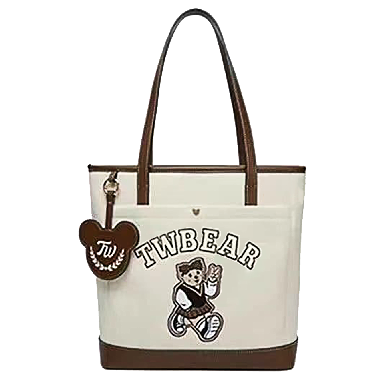 Túi Tote xách tay kẹp nách ZuCi X01B20 công sở nữ bản to hoạ tiết gấu Bear xinh xắn bản to size 30cm