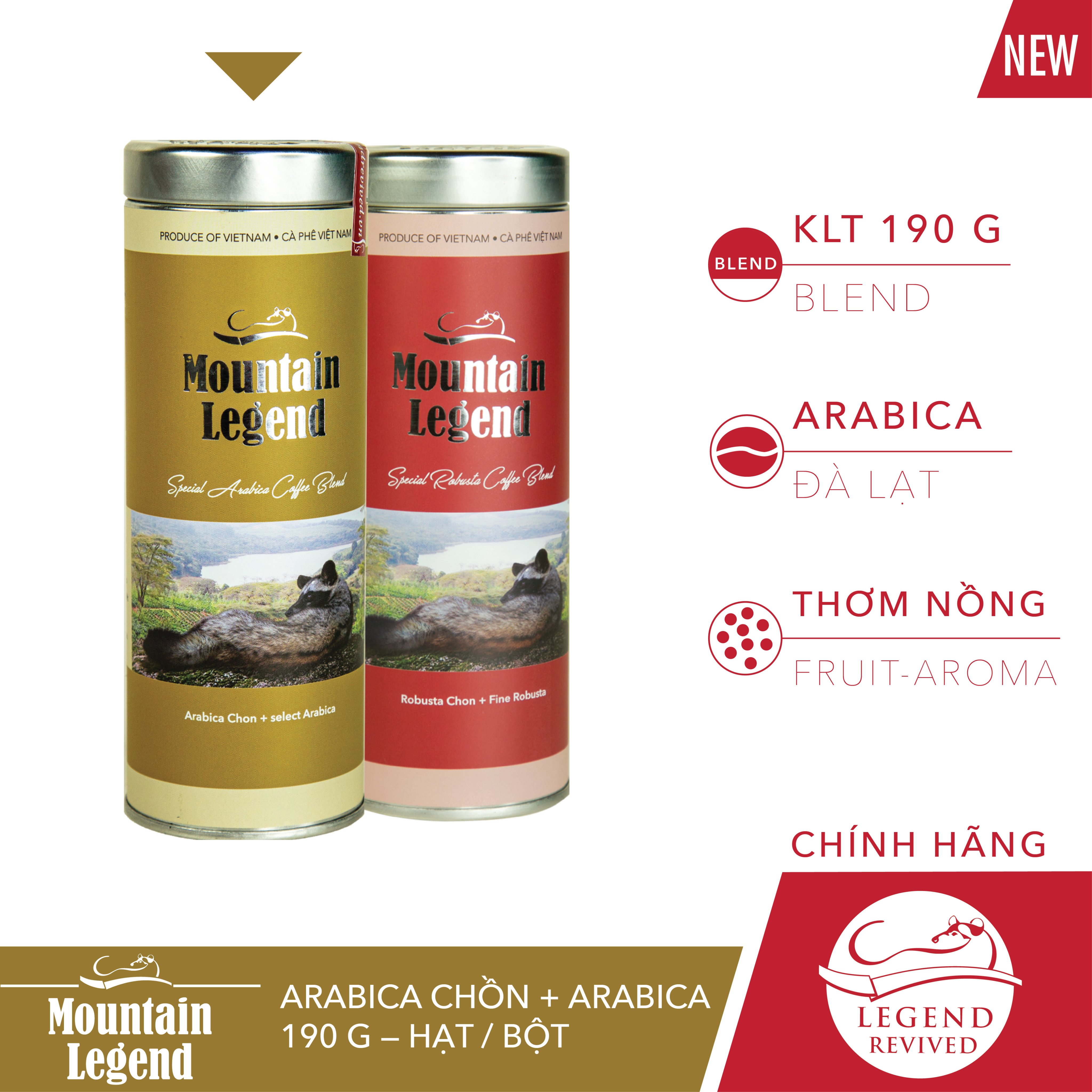 Cà Phê Mountain's Legend Arabica 200g