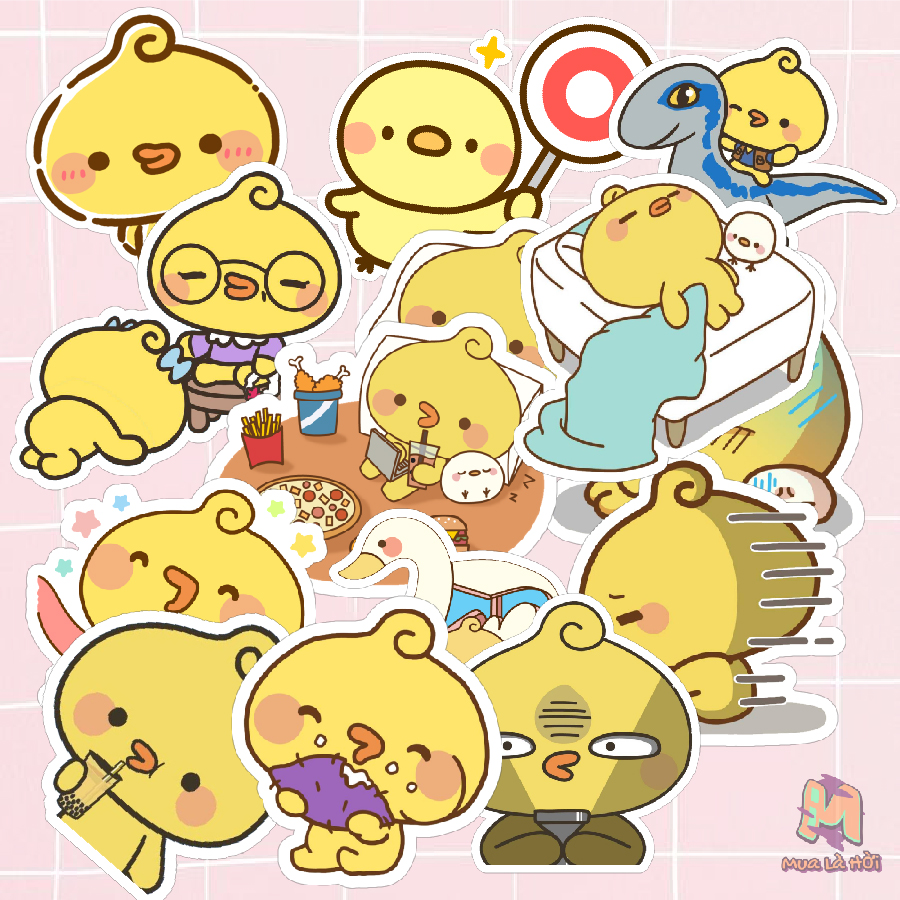 Miếng dán Stickers chủ đề Piyomaru and Friends
