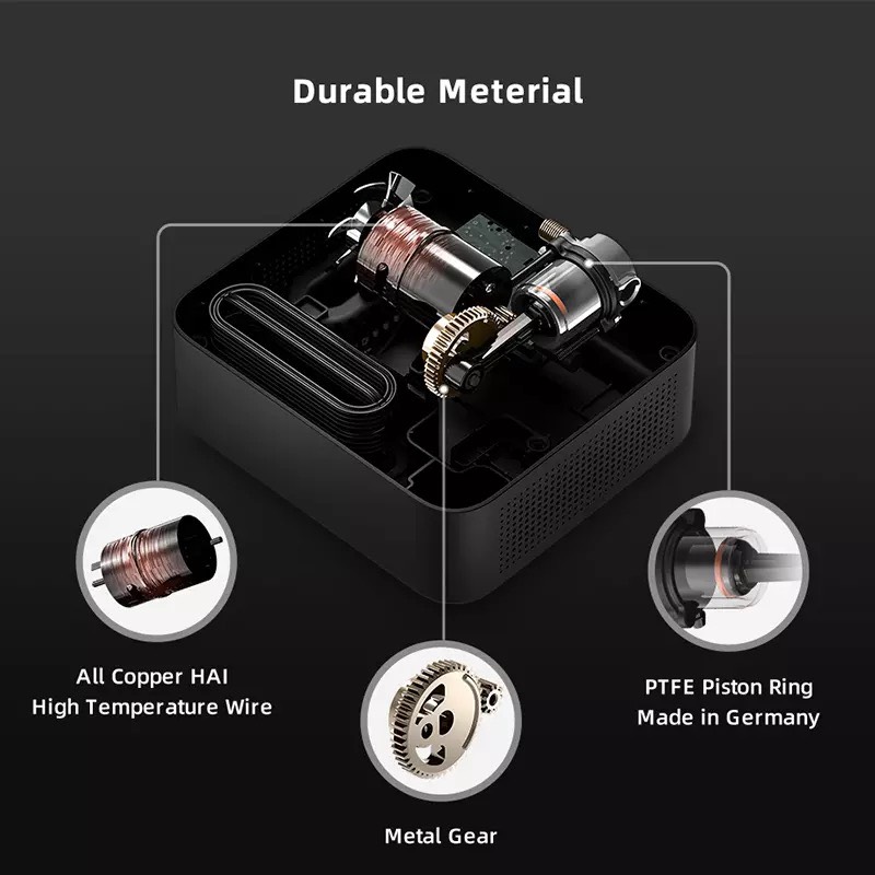 Bơm lốp ô tô xiaomi 70mai midrive TP03 , Bơm lốp đa năng , Bơm lốp mini - Hàng nhập khẩu
