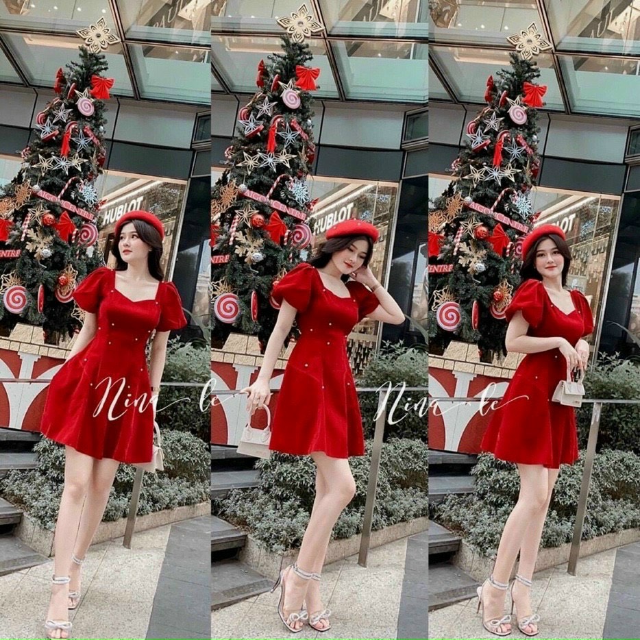 ĐẦM TAY PHỒNG ĐÍNH CƯỜM   MÀU Y HÌNH