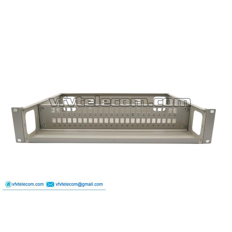 Hộp phối quang ODF 48FO lắp rack đầy đủ phụ kiện