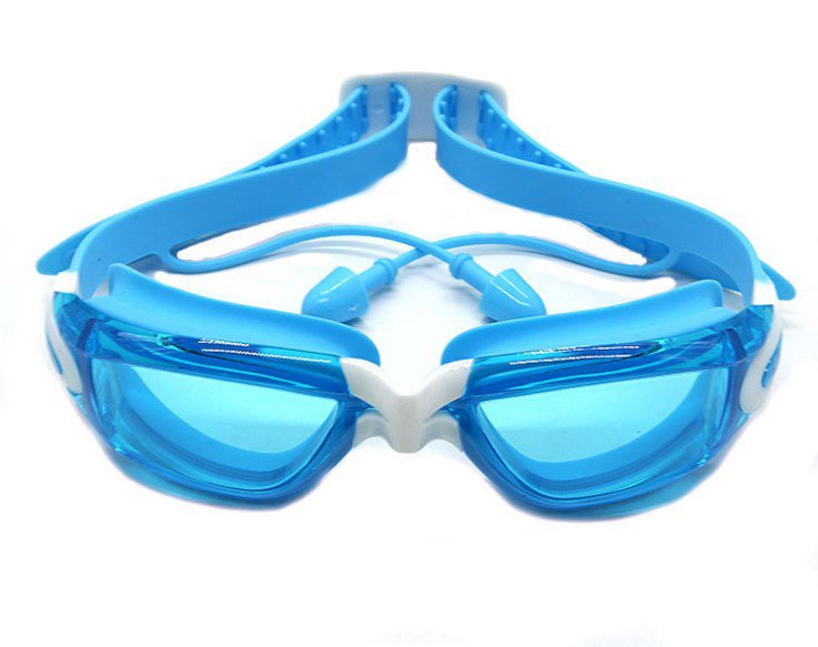 Kính bơi trẻ em Coosa 9335 thiết kế Panorama, không gọng, chống sương, chống tia UV