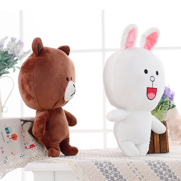 Gấu Bông Cặp Thỏ Cony Và Gấu Brown (40 Cm) Gb12