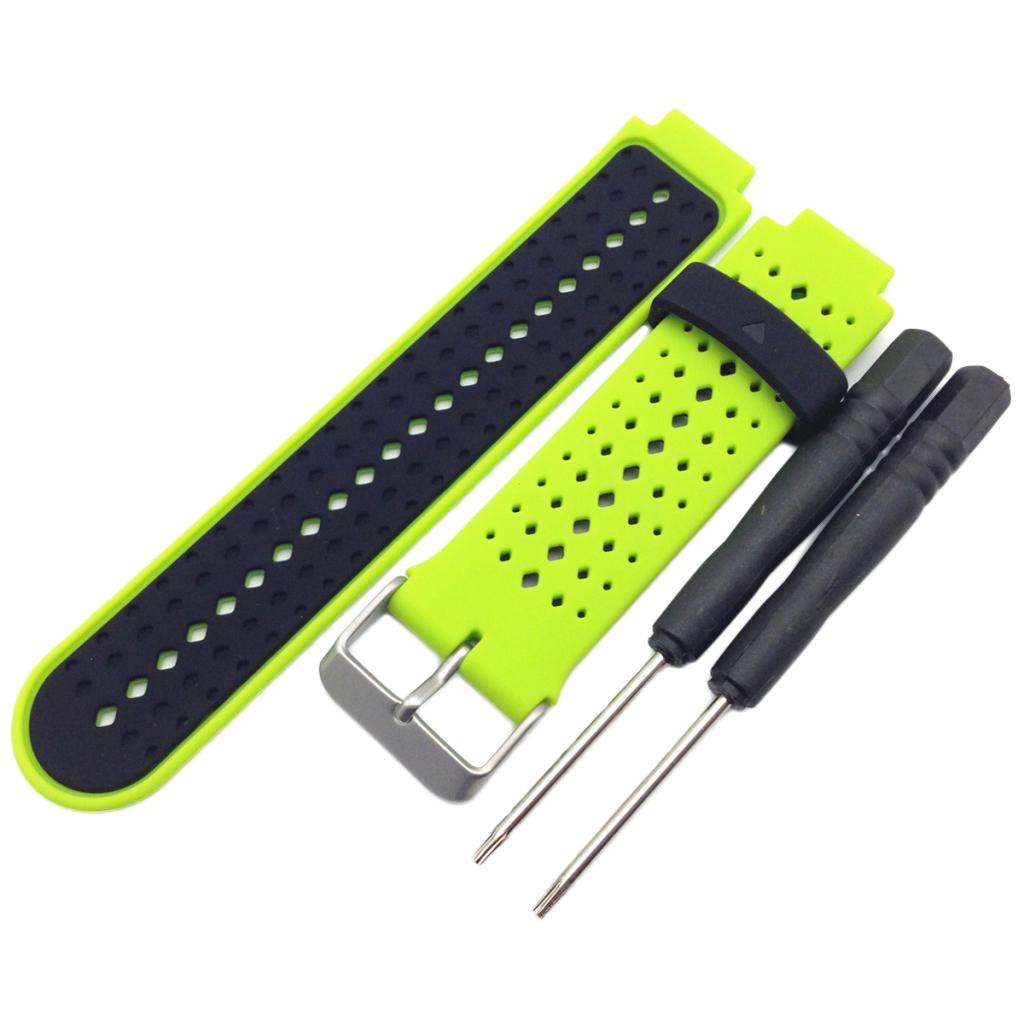 Replacement Silicone Bands With 2PCS Pin Removal Tools For Garmin Forerunner 220/230/235/620/630