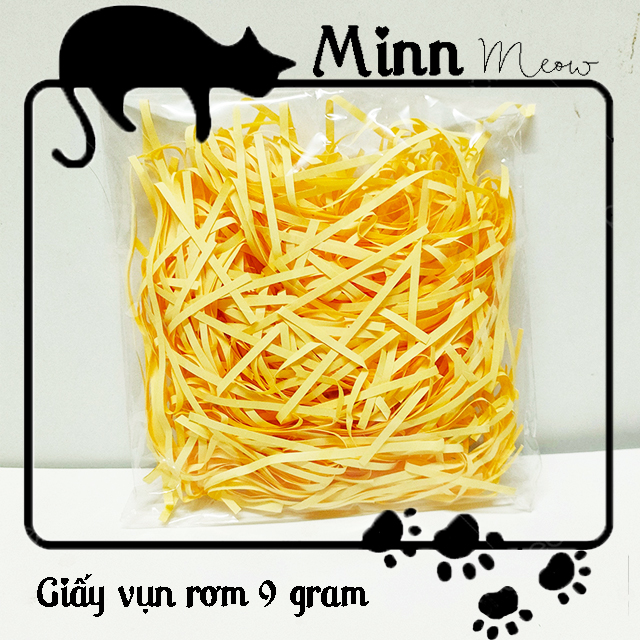 [9 Gram] Giấy vụn giấy rơm trang trí lót hộp quà hoặc túi giấy - giảm sốc món quà - Minn Meow