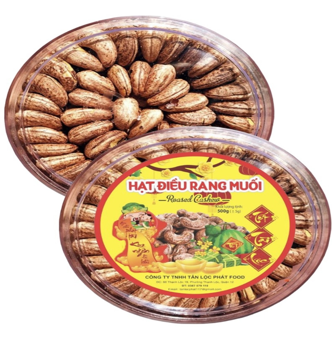 1KG - COMBO 2 HỘP HẠT ĐIỀU RANG MUỐI LOẠI TO ĐỀU ĐẸP TLP