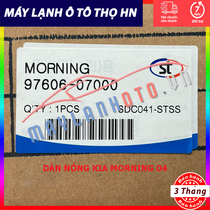 Dàn nóng Kia Morning 2004 Hàng xịn Hàn Quốc