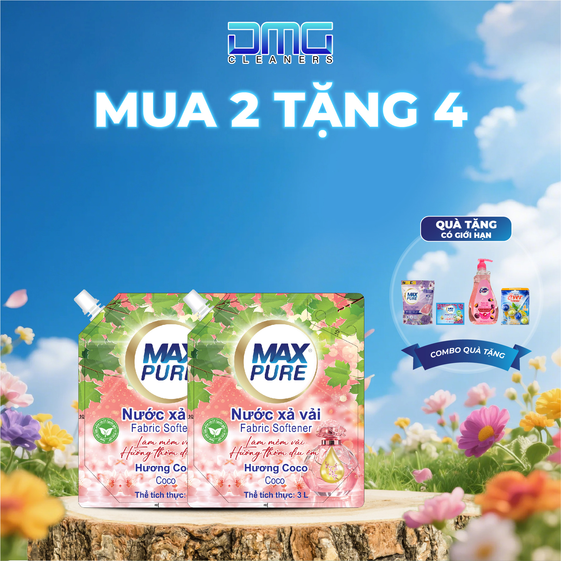 Combo Quà Tặng: Mua 2 Túi Nước Xả Hương Thư Thái Tặng : 1 Túi Viên Giặt Hoa Cỏ Ngọt Ngào 20 Viên + 1 Dây Nước Xả Hương Thư Thái + 1 Chai Nước Rửa Chén 1L Hương Chanh Dây + 1 Vỉ ViênTreo Bồn Cầu Hương Chanh