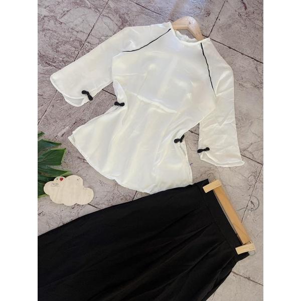 Set bộ bà ba - Set lam đi chùa - hình thật trải sàn - carotshop