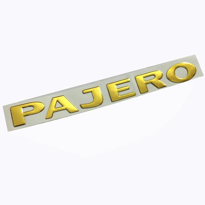 Tem Logo Nổi PAJERO Dán Trang Trí Đuôi Xe giá tốt