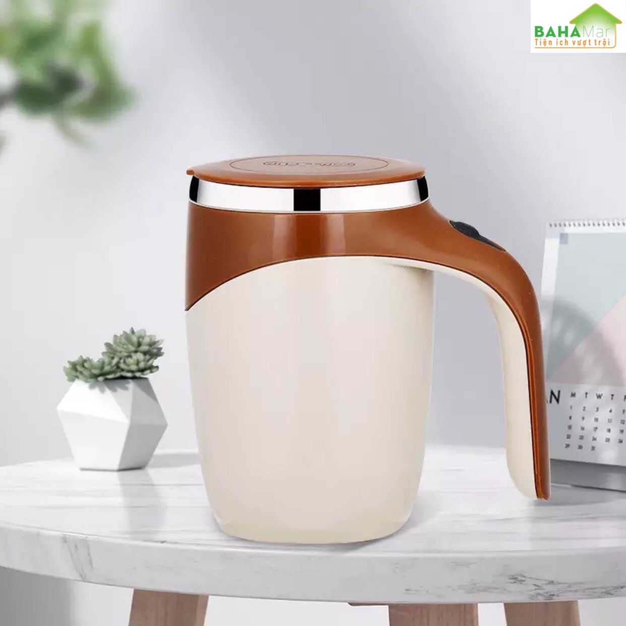 CỐC TỰ KHUẤY XOAY TỪ TÍNH BẰNG THÉP KHÔNG GỈ CHỊU NHIỆT TỐT "BAHAMAR" Sử dụng công nghệ đen thông minh Pha trộn đồ uống nhanh chóng mà không cần lắc hoặc khuấy